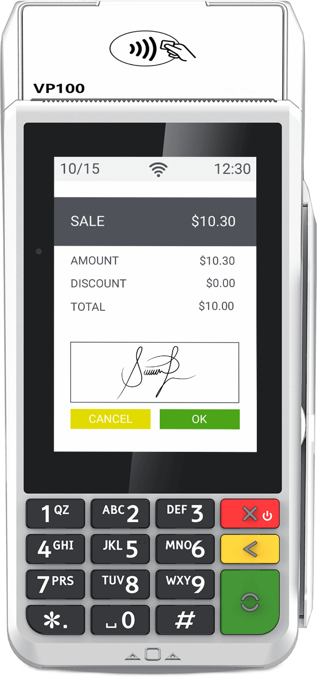 Valor VP100 credit card terminal
